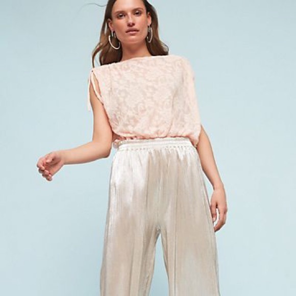 Anthropologie Deletta Loretta Banded Hem Top - Picture 1 of 8